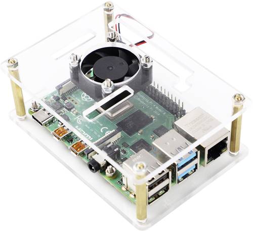 Renkforce RBP-PLC100 SBC-Gehäuse Passend für (Entwicklungskits): Raspberry Pi, Banana Pi, Rock Pi von Renkforce