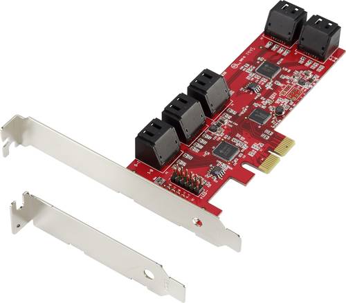 Renkforce RF-2748532 10 Port SATA Controller PCIe x4 Passend für (SSD): SATA SSD inkl. Low-Profile von Renkforce