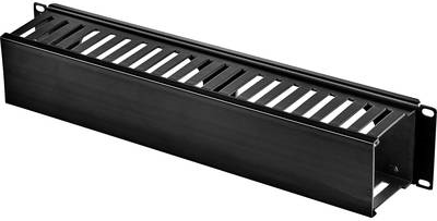 Renkforce RF-3429152 48,30cm (19)  Netzwerkschrank-Kabelführung 2 HE Schwarz (RF-3429152) von Renkforce