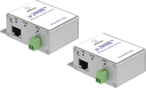 Renkforce RF-3684874 Netzwerkverlängerung 2-Draht Reichweite (max.): 300m 2 St. 200MBit/s mit PoE-F von Renkforce