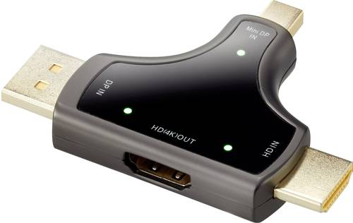 Renkforce RF-3846636 DisplayPort / HDMI Adapter [3x DisplayPort Stecker, Mini-DisplayPort Stecker, H von Renkforce