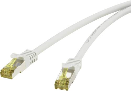 Renkforce RF-4149858 RJ45 Netzwerkkabel, Patchkabel CAT 6a (Rohkabel CAT 7) S/FTP 0.25m Grau mit Ras von Renkforce