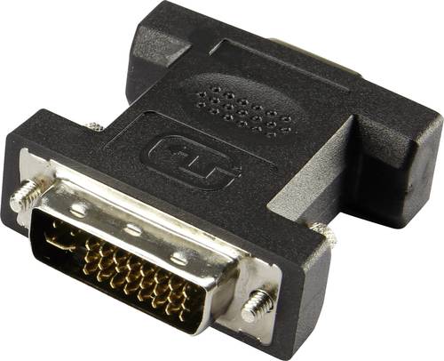 Renkforce RF-4212222 DVI / VGA Adapter [1x DVI-Stecker 24+5pol. - 1x VGA-Buchse] Schwarz von Renkforce