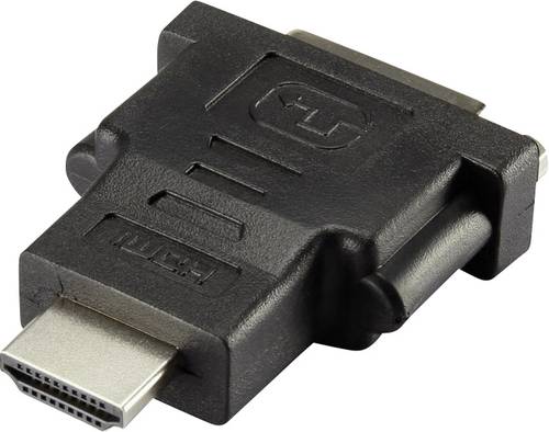 Renkforce RF-4212231 HDMI / DVI Adapter [1x HDMI-Stecker - 1x DVI-Buchse 24+1pol.] Schwarz von Renkforce