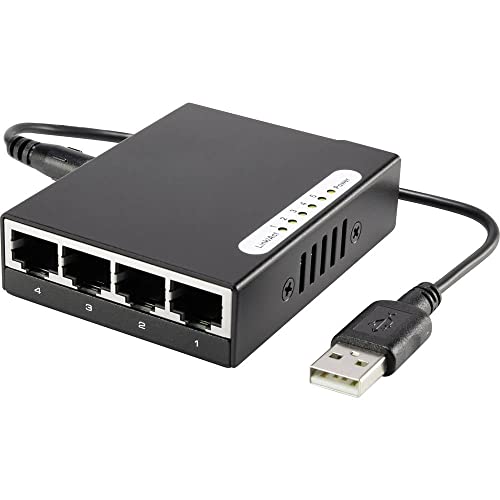 Renkforce RF-4451433 Netzwerk Switch 5 Port 100 MBit/s USB-Stromversorgung von Renkforce