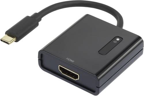 Renkforce RF-4472892 USB / HDMI Adapter [1x USB-C® Stecker - 1x HDMI-Buchse] Schwarz vergoldete Ste von Renkforce