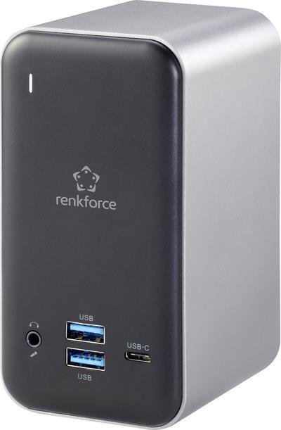 Renkforce RF-4499452 USB-C Notebook Dockingstation Passend für Marke: Universal inkl. Ladefunktion (RF-4499452) von Renkforce