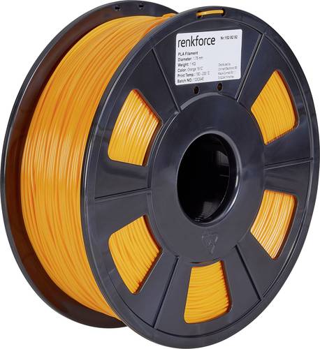 Renkforce RF-4511208 Filament PLA 1.75mm 1000g Orange 1St. von Renkforce