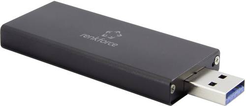 Renkforce RF-4521561 M.2-Festplatten-Gehäuse M.2 2230, M.2 2242 USB 3.2 Gen 1 (USB 3.0) von Renkforce