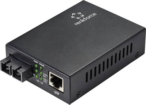 Renkforce RF-4581874 CAT 6, SC Duplex Netzwerk-Medienkonverter 1000MBit/s von Renkforce