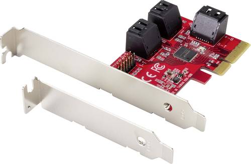 Renkforce RF-4599662 6 Port SATA Controller PCIe x4 Passend für (SSD): SATA SSD inkl. Low-Profile S von Renkforce