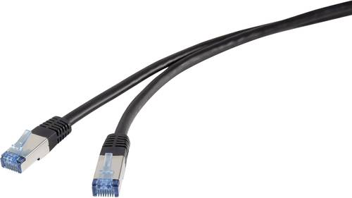 Renkforce RF-4673692 RJ45 Netzwerkkabel, Patchkabel CAT 6a S/FTP 10.00m Schwarz UV-Beständig 1St. von Renkforce