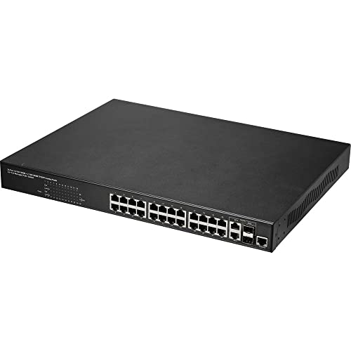 Renkforce RF-4676514 RF-MSW-620 Netzwerk-Switch RJ45/SFP 24+2 Ports 1 GBit/s PoE-Funktion von Renkforce