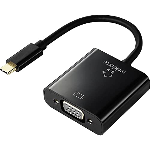 Renkforce RF-4679564 USB-C® / VGA Adapter [1x USB-C® Stecker - 1x VGA-Buchse] Schwarz 10.00 cm von Renkforce