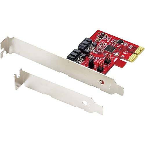 Renkforce RF-4679590 2 Port RAID Controller PCIe x4 Passend für (SSD): SATA SSD inkl. Low-Profile Slotblech von Renkforce