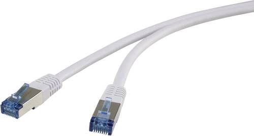 Renkforce RF-4737370 RJ45 Netzwerkkabel, Patchkabel CAT 6a S/FTP 3.00m Grau hochflexibel, vergoldete von Renkforce