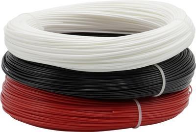 Renkforce RF-4738590 Filament PETG 1.75 mm 600 g Schwarz, Weiß, Rot 1 St. (RF-4738590) von Renkforce