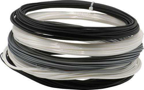 Renkforce RF-4738598 Filament PLA 1.75mm 250g Silber, Seidenweiß, Weiß (matt), Schwarz (Kohlefaser von Renkforce