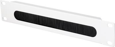 Renkforce RF-4759820 254 mm 25,40cm (10)  Netzwerkschrank-Bürstenleiste Festeinbau Geeignet für Schranktiefe: ab 300 mm Grau (RF-4759820) von Renkforce