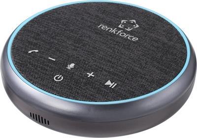 Renkforce RF-4767678 Konferenzlautsprecher Bluetooth®, USB, Audio, stereo (3.5 mm Klinke) Schwarz (RF-4767678) von Renkforce