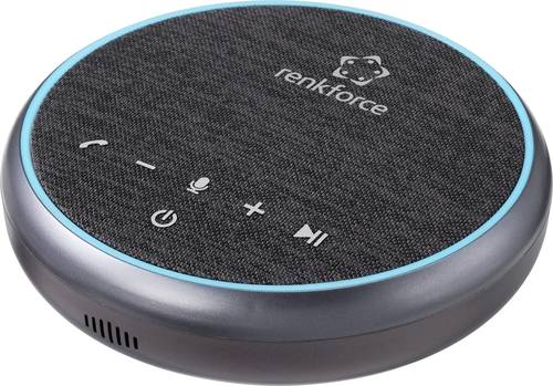 Renkforce RF-4767678 Konferenzlautsprecher Bluetooth®, USB, Audio, stereo (3.5mm Klinke) Schwarz von Renkforce