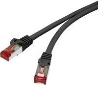 Renkforce RF-4979742 RJ45 Netzwerkkabel, Patchkabel CAT 6 S/FTP 3.00 m Schwarz mit Rastnasenschutz, vergoldete Steckkontakte, Flammwidrig 1 St. (RF-4979742) von Renkforce