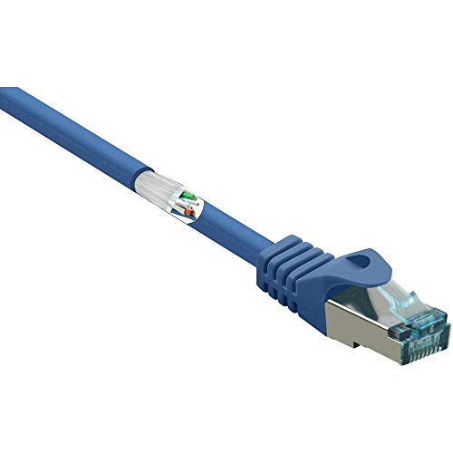 Renkforce RF-5044038 RJ45 Netzwerkkabel, Patchkabel CAT 6a S/FTP 1.00m Blau mit Rastnasenschutz, FLA Renkforce RF-5044038 RJ45 Netzwerkkabel, Patchkabel CAT 6a S/FTP 1.00m Blau mit Rastnasenschutz, FLA von Renkforce