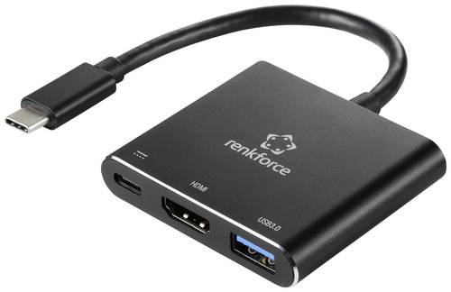 Renkforce RF-5133676 USB-C® / HDMI Adapter [1x USB-C® Stecker - 1x HDMI-Buchse, USB-C® Buchse (Po von Renkforce