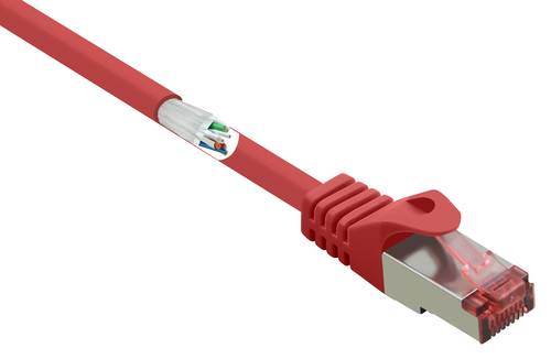 Renkforce RF-5136974 RJ45 Netzwerkkabel, Patchkabel CAT 6 S/FTP 1.00m Rot mit Rastnasenschutz, vergo von Renkforce