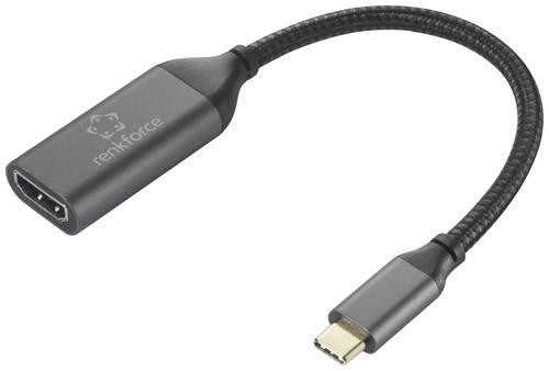 Renkforce RF-5234038 USB-C® / HDMI Adapterkabel [1x USB-C® Stecker - 1x HDMI-Buchse] Schwarz Gefle von Renkforce