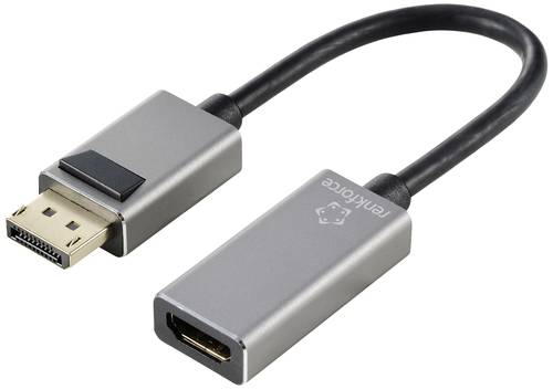 Renkforce RF-5246622 DisplayPort / HDMI Adapter [1x DisplayPort Stecker - 1x HDMI-Buchse] Schwarz Ul von Renkforce