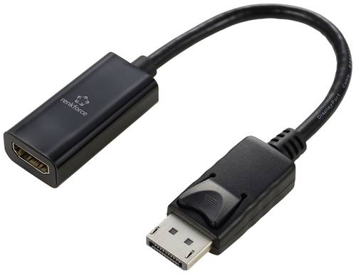Renkforce RF-5596324 DisplayPort / HDMI Adapter [1x DisplayPort Stecker - 1x HDMI-Buchse] Schwarz Di von Renkforce
