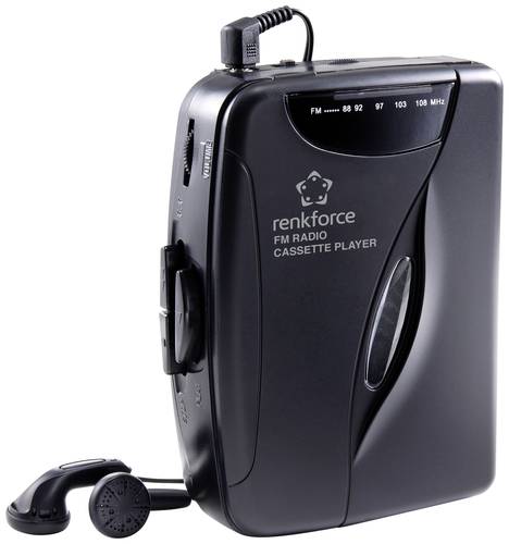 Renkforce RF-CP-150 Tragbarer Kassettenspieler Schwarz Renkforce RF-CP-150 Tragbarer Kassettenspieler Schwarz von Renkforce