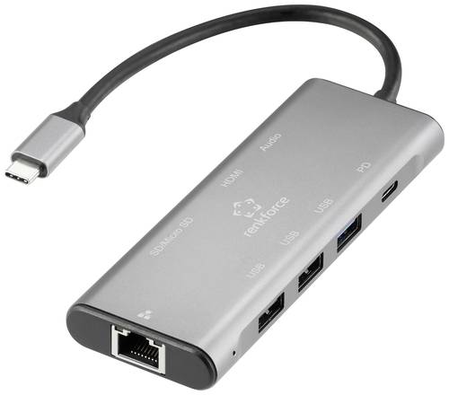 Renkforce RF-DKS-901 USB-C® Dockingstation Passend für Marke: Universal USB-C® Power Delivery von Renkforce