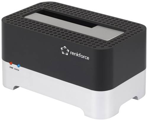 Renkforce RF-DOCKING-01 USB 3.2 Gen 1 (USB 3.0) SATA 1 Port Festplatten-Dockingstation 2.5 Zoll, 3.5 von Renkforce