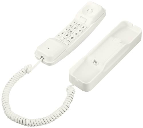 Renkforce RF-DP-200 Schnurgebundenes Telefon, analog Wahlwiederholung kein Display Creme-Weiß von Renkforce
