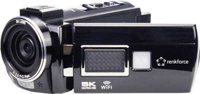 Renkforce RF-DV-200 Camcorder 5K 7.6 cm 3 Zoll 8 Megapixel Schwarz (RF-6442924) von Renkforce