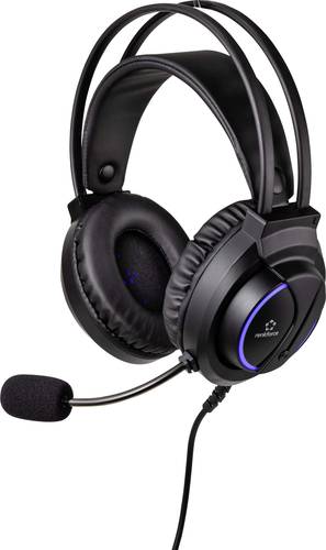 Renkforce RF-GHD-200 Gaming Over Ear Headset kabelgebunden Stereo Schwarz Lautstärkeregelung von Renkforce