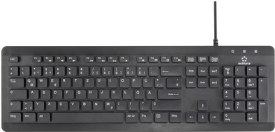 Renkforce RF-KB-300 USB Tastatur Deutsch, QWERTZ Schwarz IP68 Wasserdicht und staubgeschützt (RF-5189976) von Renkforce