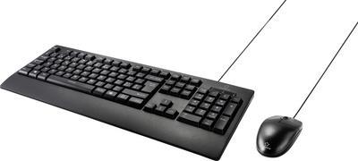 Renkforce RF-KMC-712 Tastatur Maus enthalten USB QWERTZ Schweiz Schwarz (RF-4716846) von Renkforce