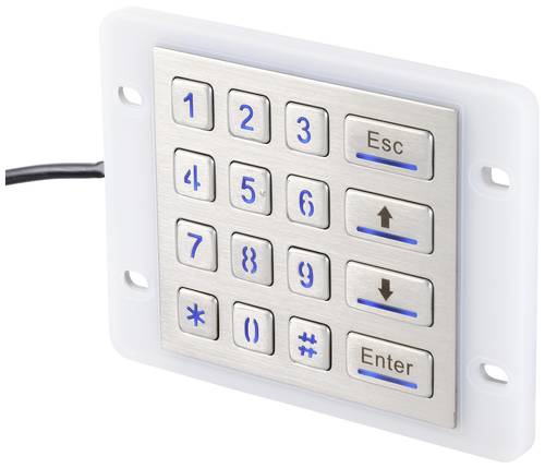 Renkforce RF-KP-500 USB Nummernblock IP68 Wasserdicht und staubgeschützt, Beleuchtet Edelstahl (geb Renkforce RF-KP-500 USB Nummernblock IP68 Wasserdicht und staubgeschützt, Beleuchtet Edelstahl (geb von Renkforce
