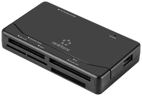 Renkforce RF-PCR-150 Externer Speicherkartenleser USB 2.0 Schwarz Renkforce RF-PCR-150 Externer Speicherkartenleser USB 2.0 Schwarz von Renkforce