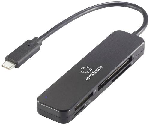 Renkforce RF-PCR-230 Externer Speicherkartenleser USB-C® 5Gbps Schwarz von Renkforce