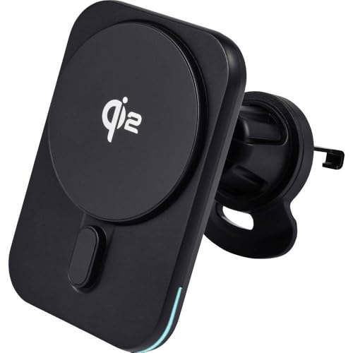 Renkforce RF-Qi2WCar-01 Handy Ladegerät USB-C® Für Qi kompatible Geräte, Inkl. LED-Beleuchtung Wireless Charger, Qualco von Renkforce