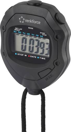 Renkforce RF-SW-110 Stoppuhr digital Schwarz von Renkforce