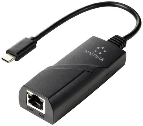 Renkforce RF-TCA-330 Netzwerkadapter 1000MBit/s USB-C® 5Gbps, LAN (10/100/1000MBit/s) von Renkforce