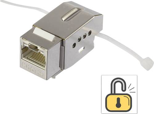 Renkforce RJ45-Einbaumodul mit Verriegelungsfunktion Keystone CAT 6 KSV10 von Renkforce