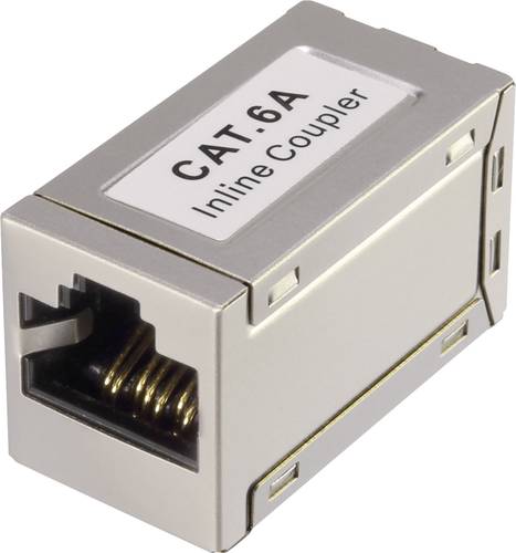 Renkforce RJ45 Netzwerk Adapter CAT 6a [1x RJ45-Buchse - 1x RJ45-Buchse] Weiß von Renkforce