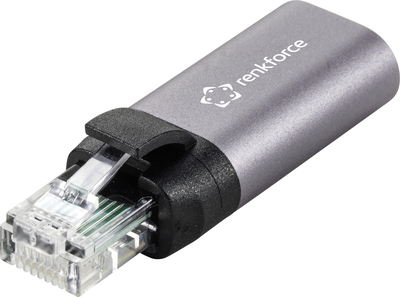 Renkforce RJ45 USB-C Netzwerk Adapter[1x RJ45-Stecker - 1x Buchse] (RF-4883626) von Renkforce