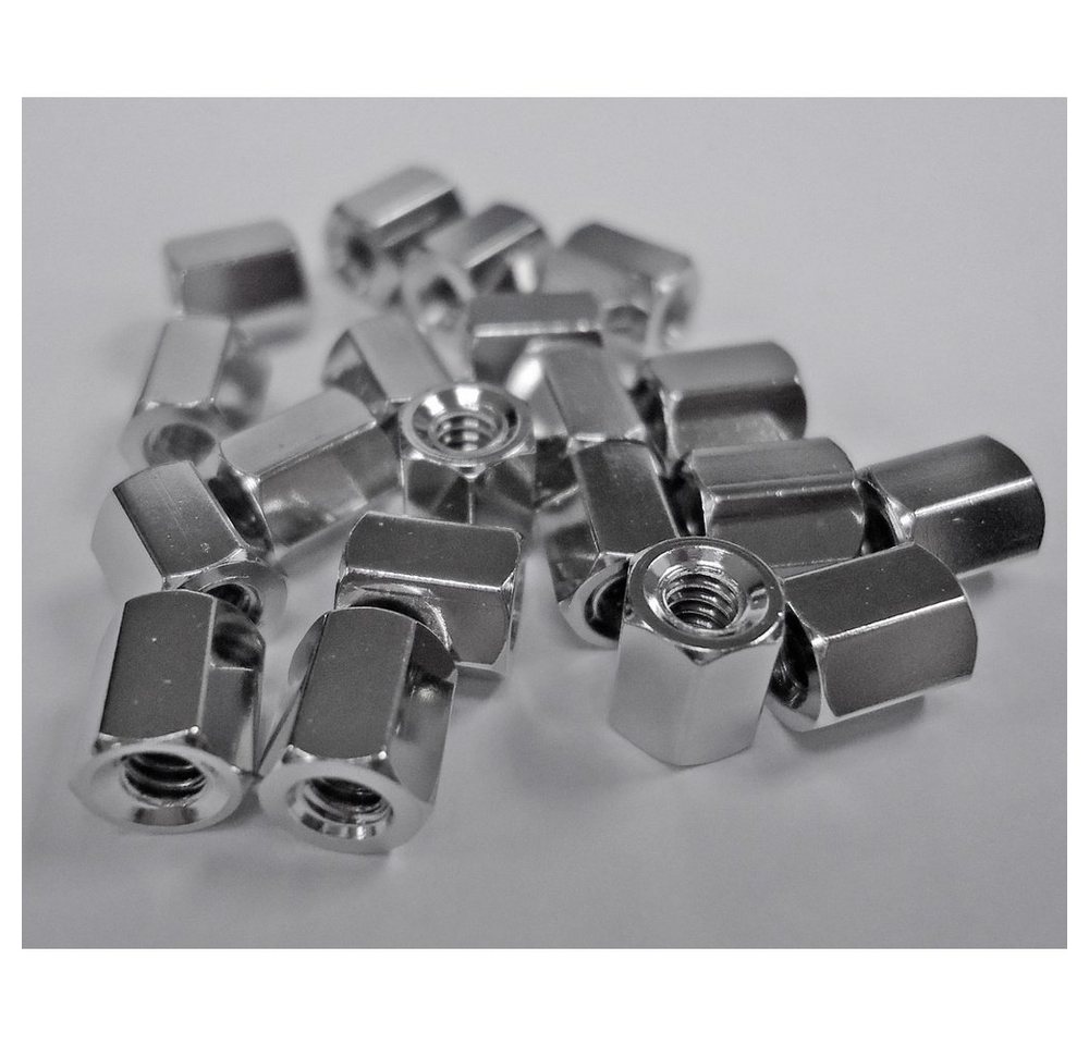 Renkforce Kabelzubehör Renkforce RF-4415018 Mutter Silber 20 St., (RF-4415018) von Renkforce